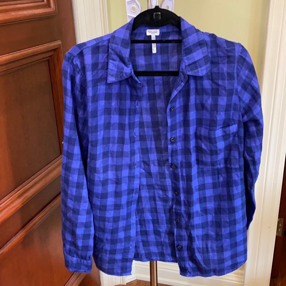 Plaid button down
